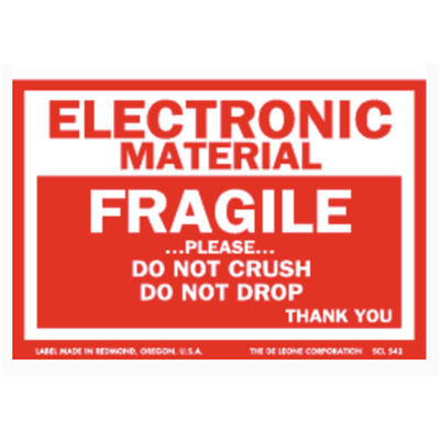 ELECTRONIC MATERIAL FRAGILE PLEASE