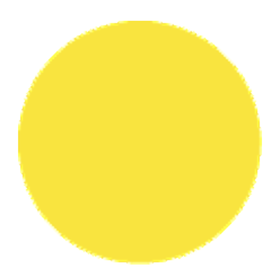 Circle 3in Bright Yellow Label 1000/Roll