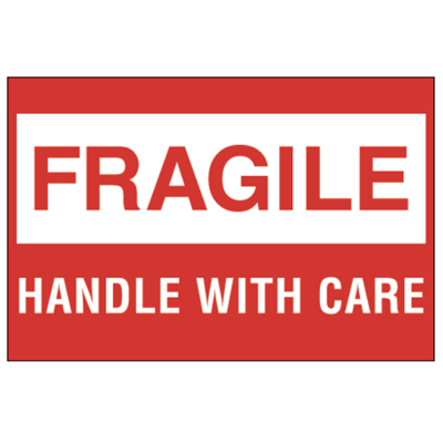 FRAGILE Handle With Care 2x3 Label